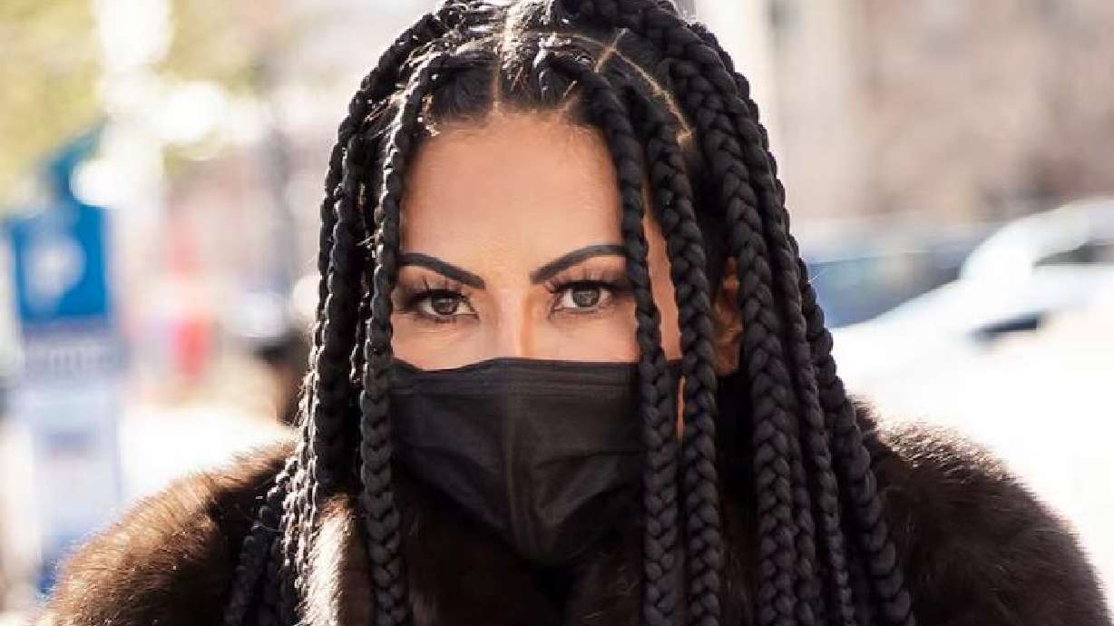 “The Real Housewives of Salt Lake City” star Jen Shah leaves the U.S. District Court in Salt Lake City on March 30, 2021.