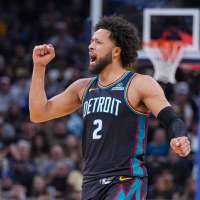 Pistons win 13th straight to tie franchise record, beating the Pacers 122-117