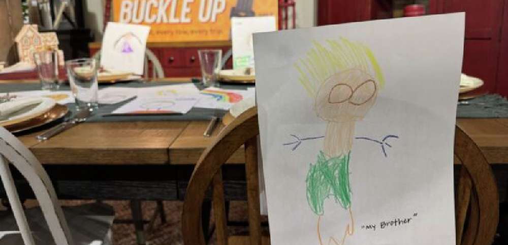 Utah troopers hope children's drawings remind drivers to buckle up over the holidays