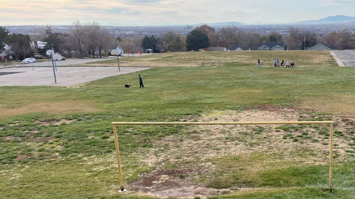 Ogden Mayor Ben Nadolski will seek acquisition of the site of a former school, pictured here on Wednesday, so the land can be maintained as open space.