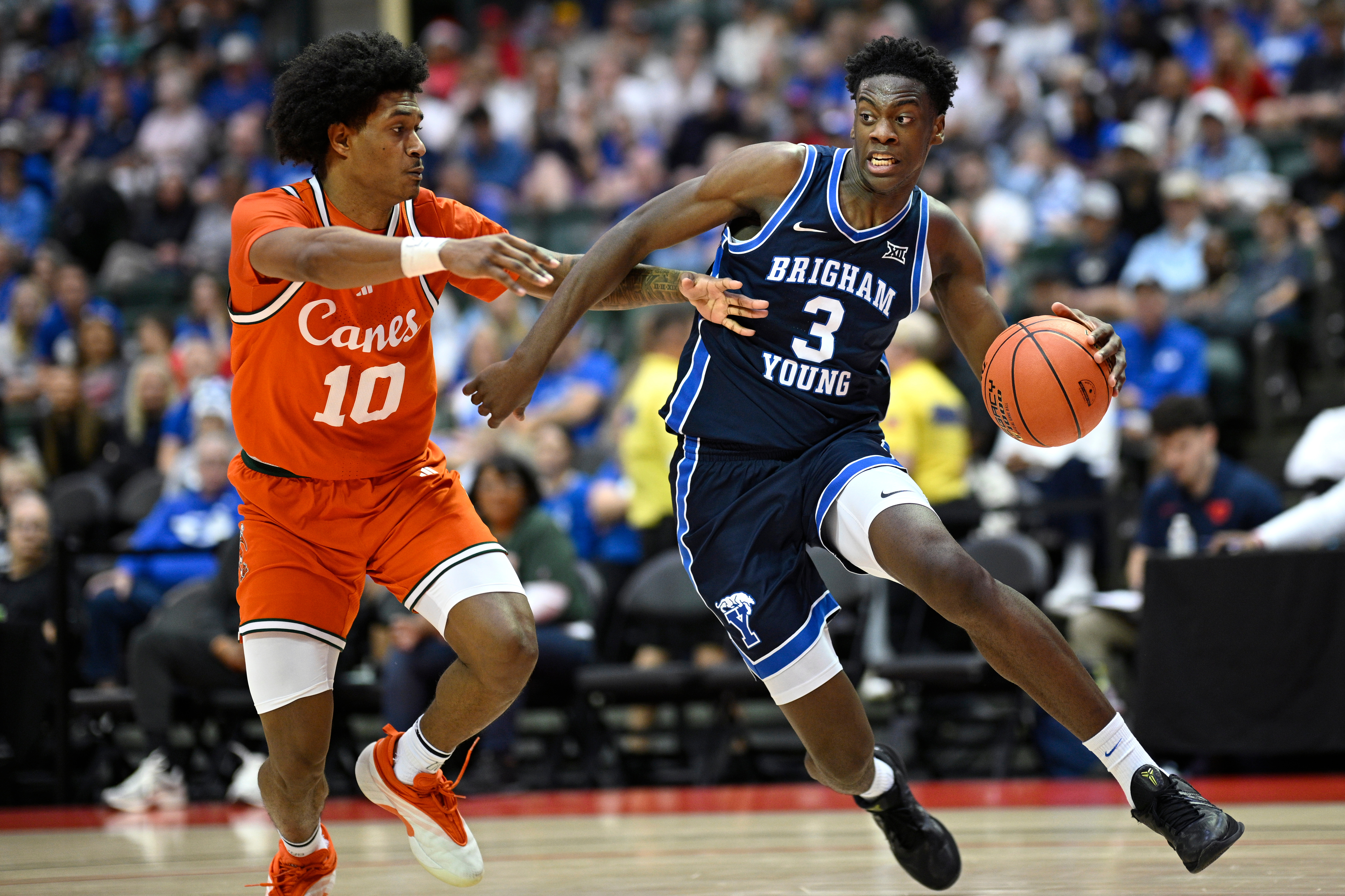 Kennard Davis goes for 18 in return from suspension as No. 9 BYU upends Miami