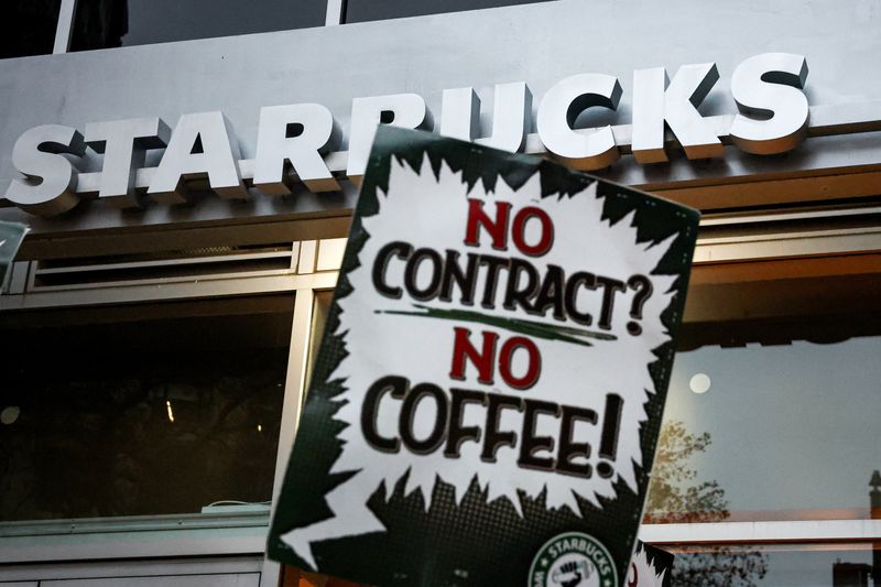 Starbucks workers' union expands strike to more stores on Black Friday