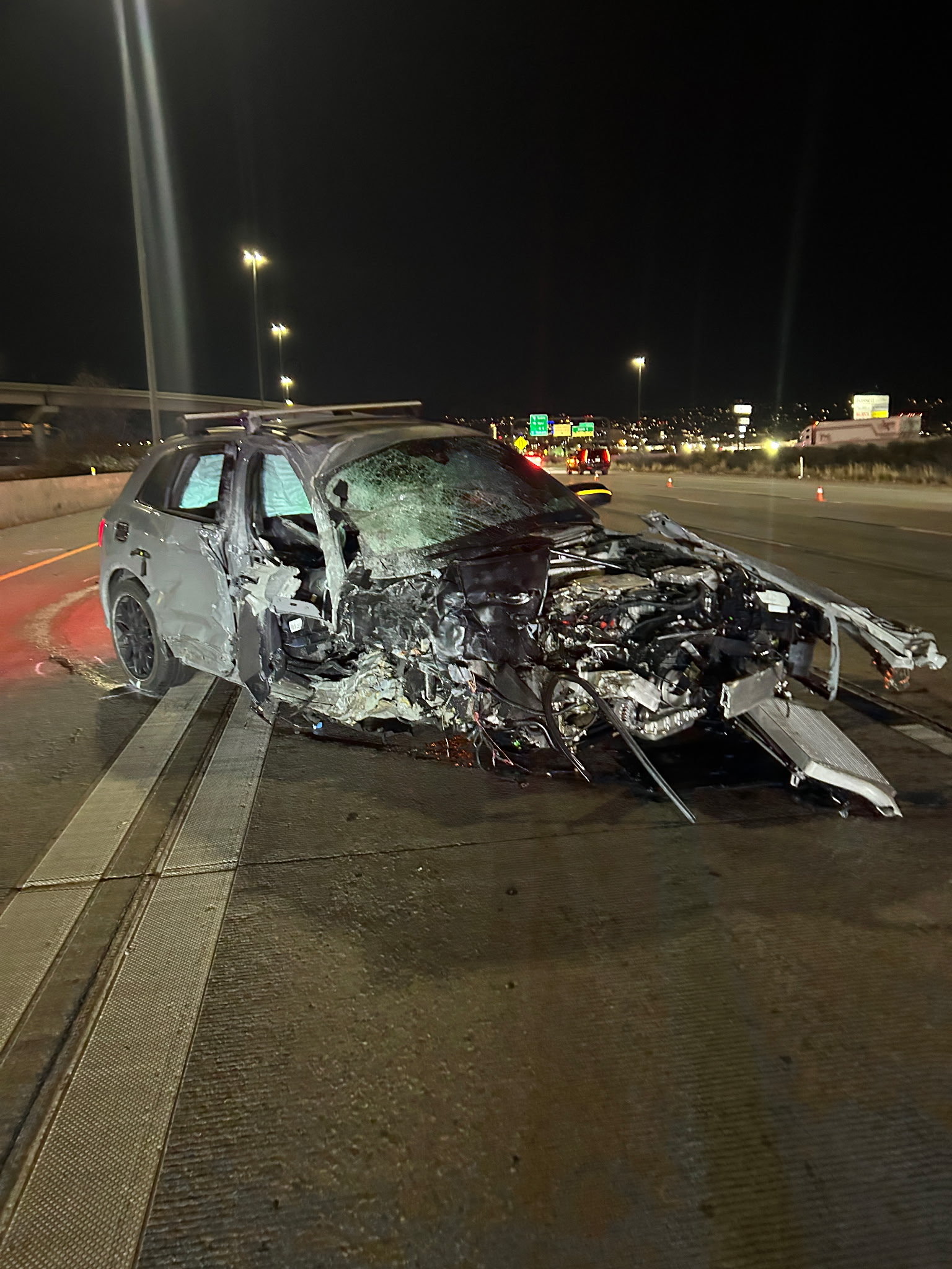 2 killed in wrong-way crash on I-15 in Salt Lake City; driver arrested for investigation of DUI 
