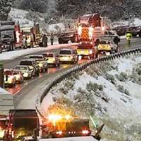 Multiple crashes close part of US 6