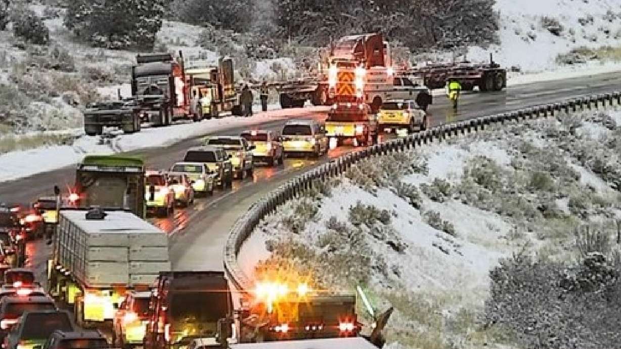 Multiple crashes on U.S. 6 on Sunday night led to some westbound lanes being closed.