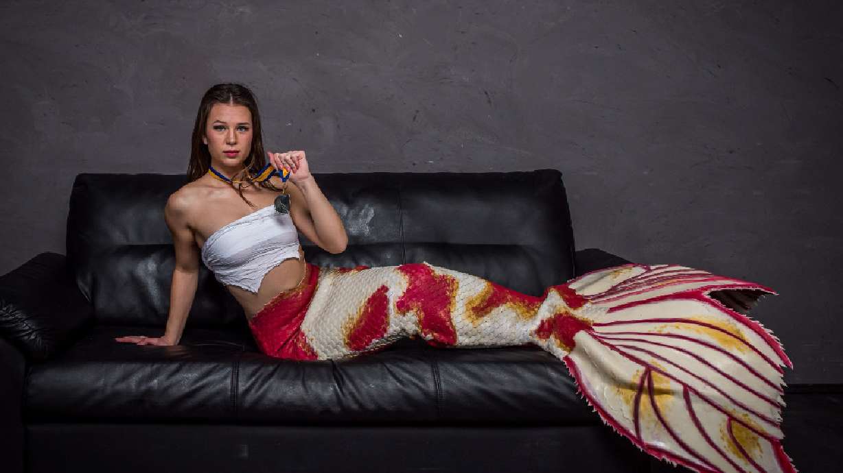 Mia Sim, also known as "The Provo Mermaid," is coordinating a mermaid swim trials competition to be held in May in St. George.