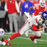 Another hard hit to Jaxson Dart underscores tough return for Giants rookie quarterback