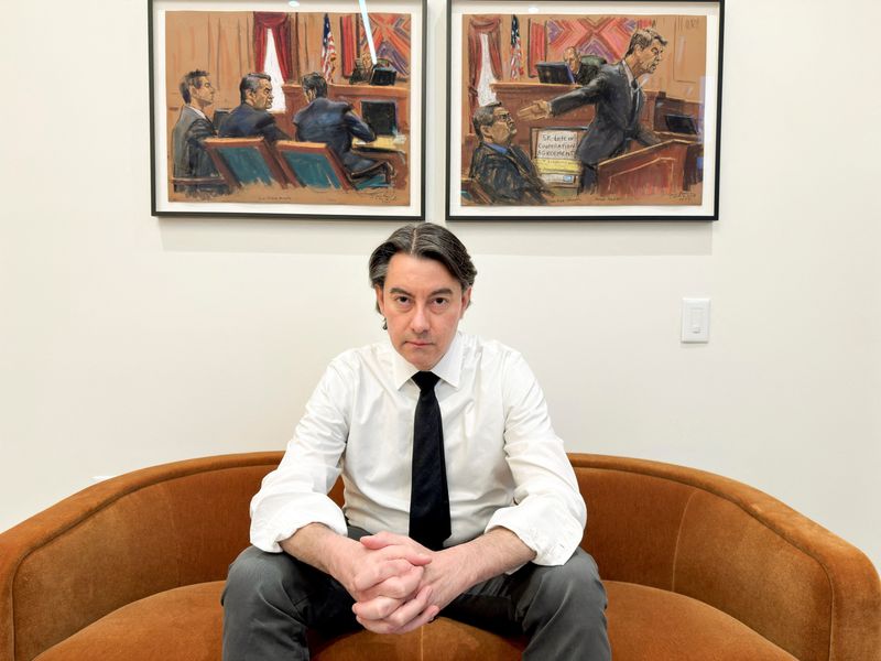 Renato Stabile, attorney for former Honduran President Juan Orlando Hernandez, poses for a picture, in New York City, Tuesday. Stabile said it would not be safe for Orlando Hernandez to return to Honduras, citing the risk of assassination.