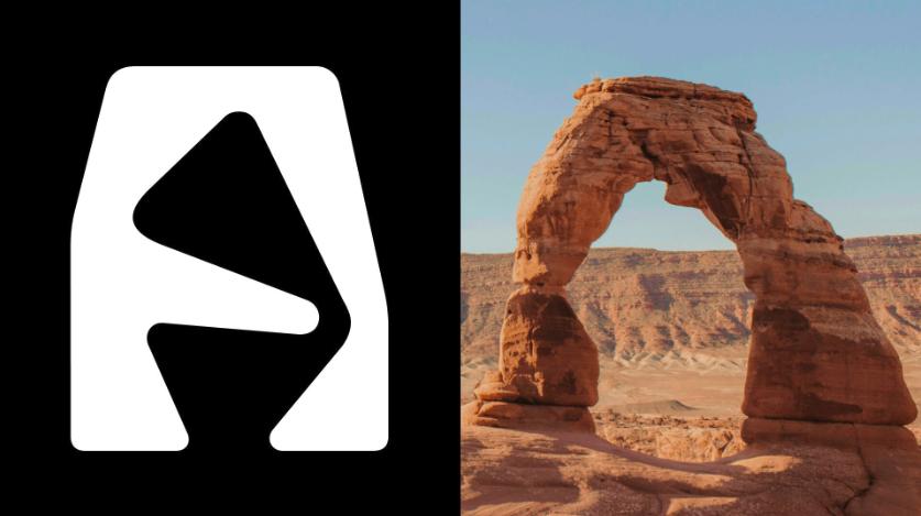 The “A” in the “Utah 2034” logo is shaped after Delicate Arch, located in Moab.