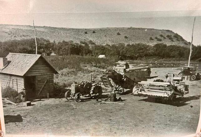 The Hoff family farm is pictured in 1919.