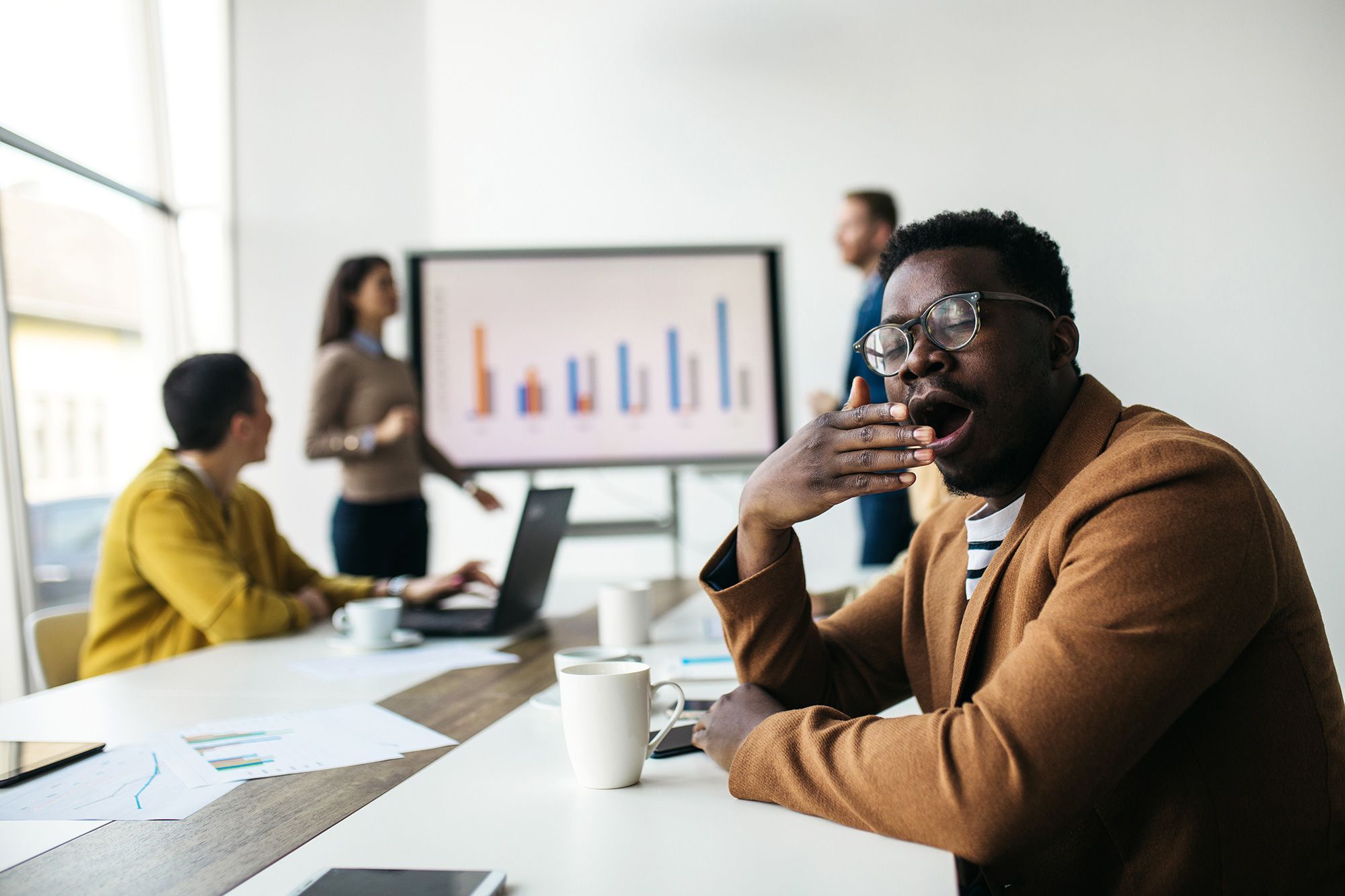 Struggling to stay awake in a meeting? Here's what to do