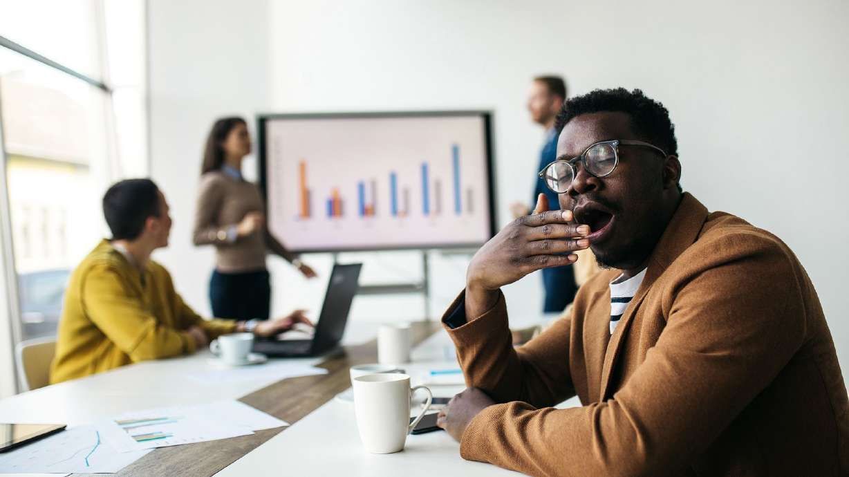 If you find yourself falling asleep in a meeting, there are steps you can take to stay alert.