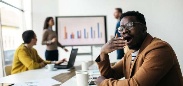 Struggling to stay awake in a meeting? Here's what to do