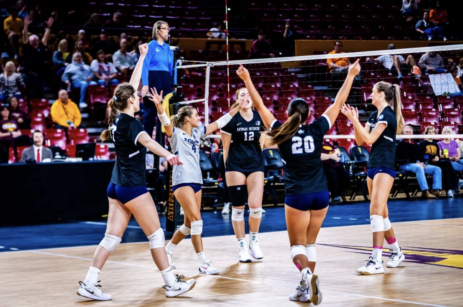 Aggies women's volleyball outlast Volunteers, win in NCAA tourney for 1st time since 2001