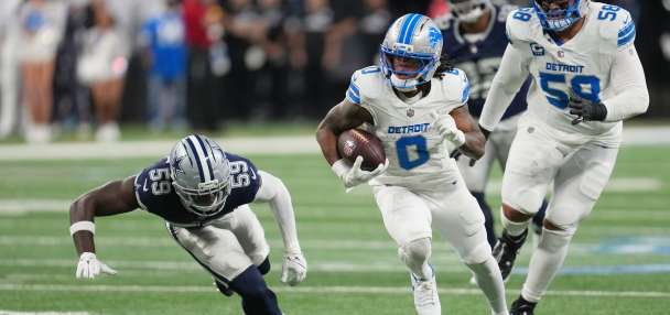 Jahmyr Gibbs rushes for 3 TDs and Lions get much-needed 44-30 win over Cowboys