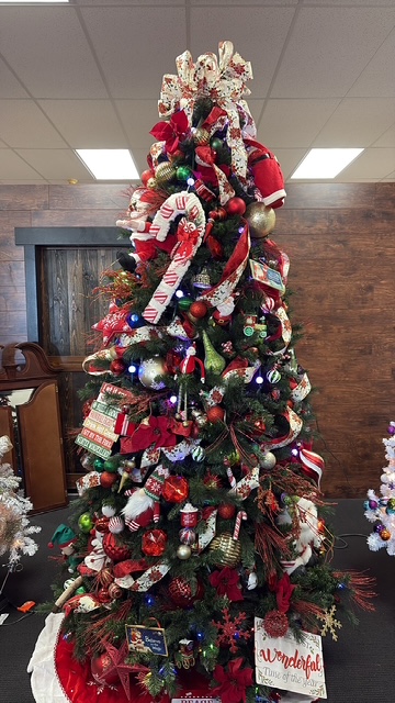 A Santa-themed Christmas Tree is available for purchase at the Switchpoint Thrift Store, which is holding a fundraiser to benefit the homeless resource services in Tooele.