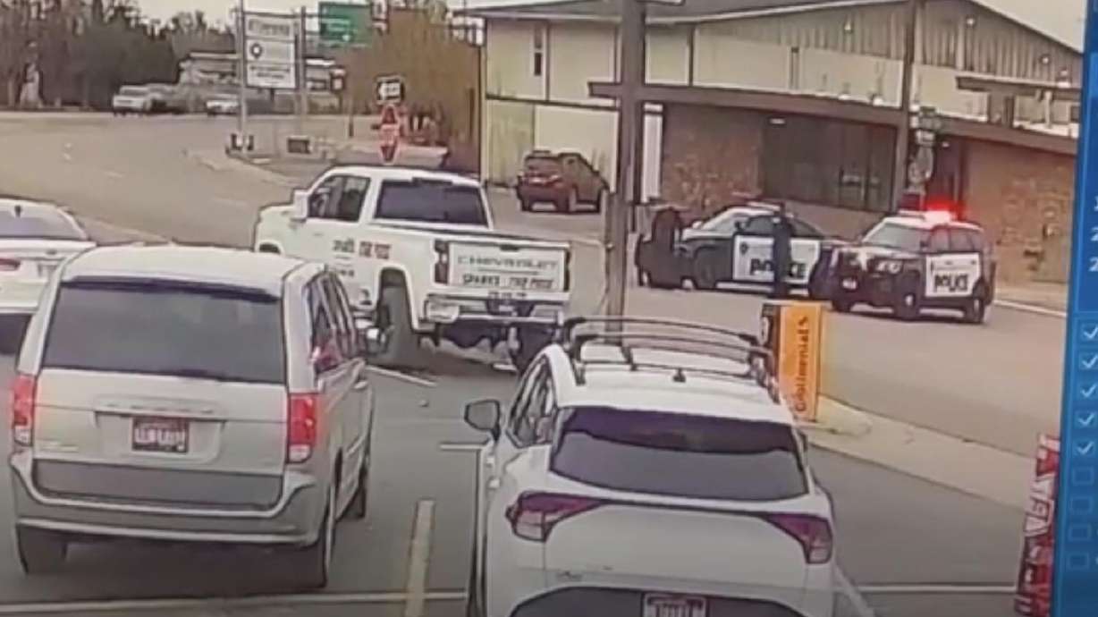 A pedestrian was hit by a Pocatello Police officer on Thursday.