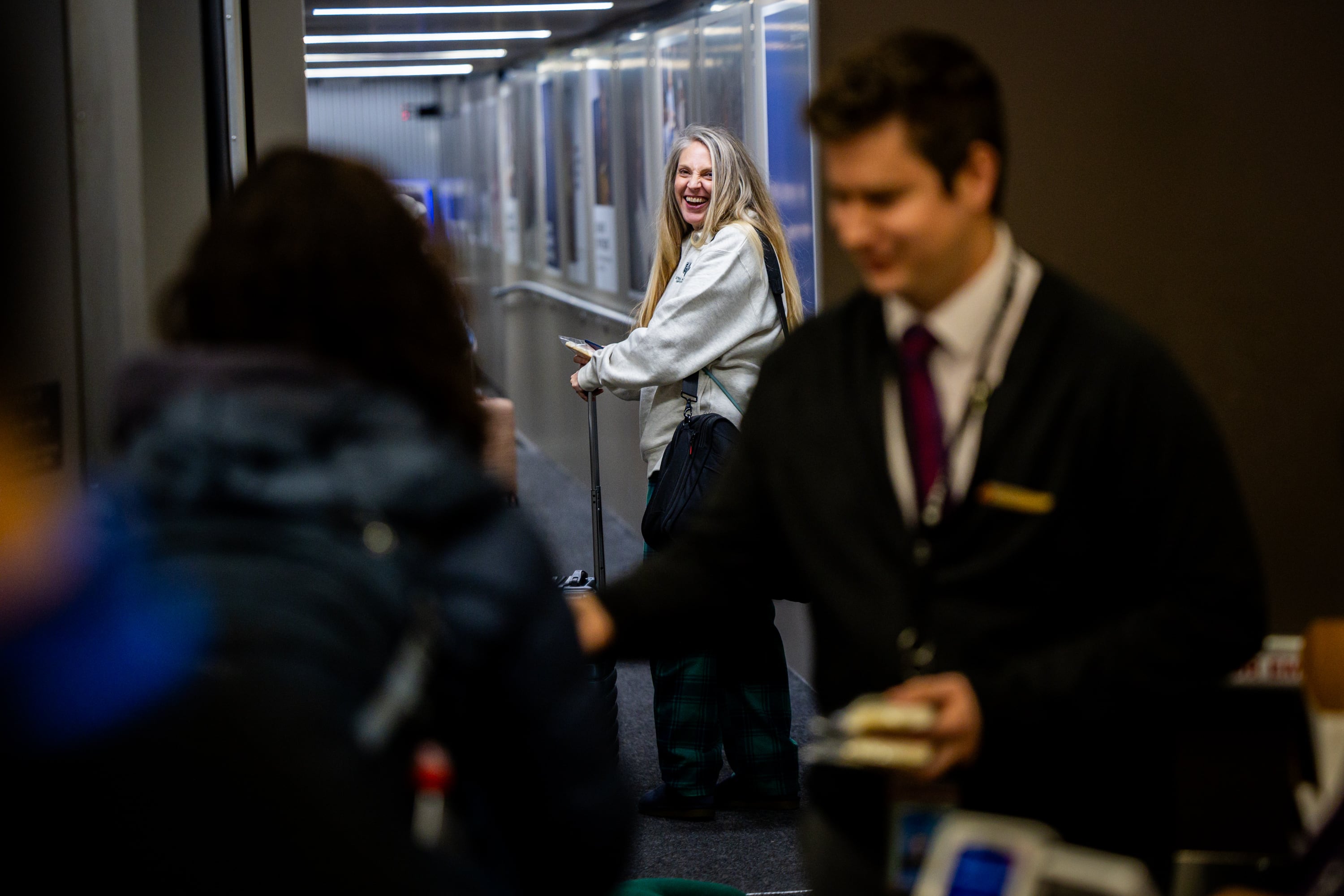 People board Delta’s maiden flight from Salt Lake City to Lima, Peru, operating daily seasonal service using a Boeing 767-300ER until Jan. 25, 2026, at the Salt Lake City International Airport in Salt Lake City on Thursday. Delta Air Lines Managing Director Meng Aguirre expressed confidence that the route would be a success.