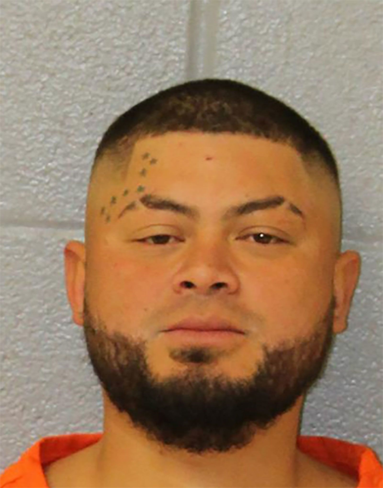 A booking photo of Oscar Solarzano.