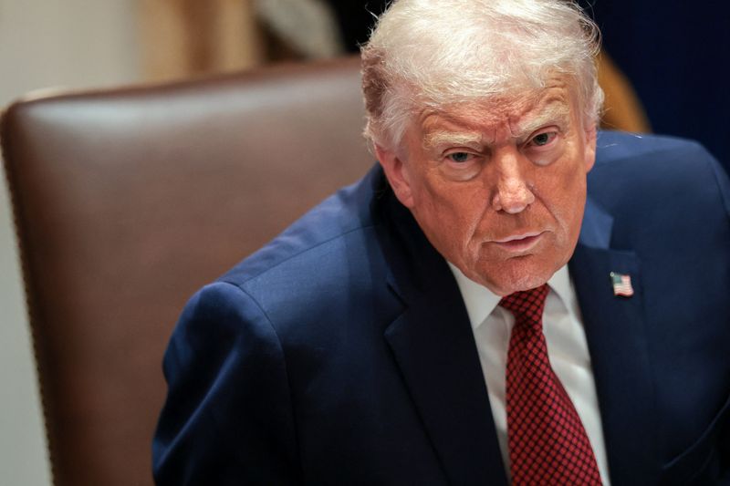 Trump says money should go to people, not health insurers