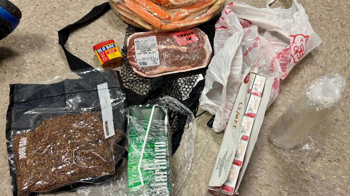 In this undated photo released by the South Carolina Department of Corrections, items dropped by a drone into the Lee Correctional Institution in Bishopville, S.C., are seen.