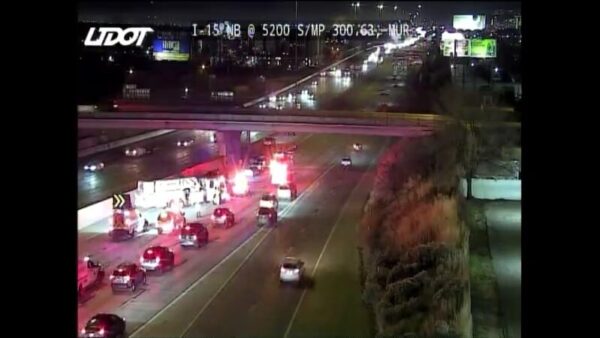 9-car collision on I-15 causes delays in Murray