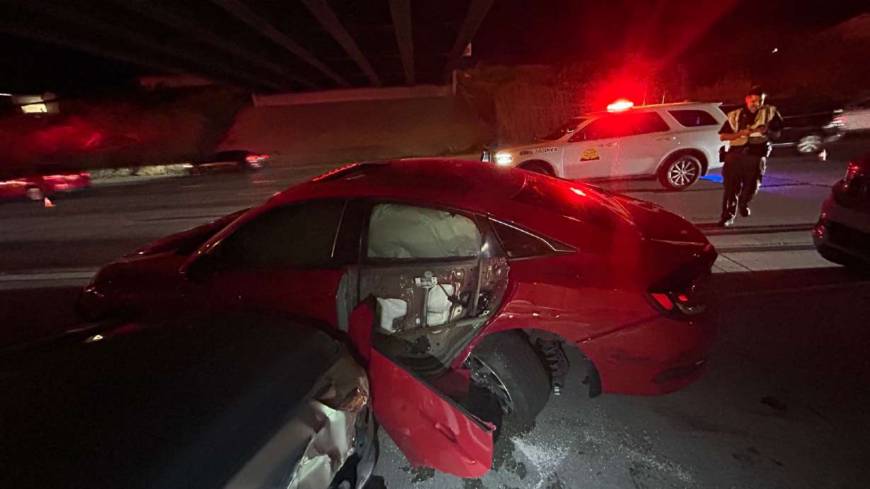 Utah Highway Patrol responded Monday to a crash on Interstate 15 in Murray, involving nine vehicles.