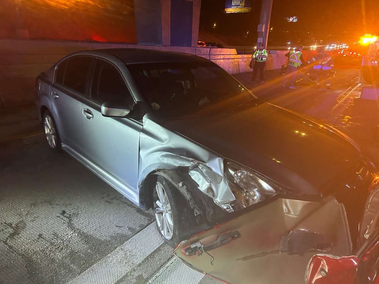 Utah Highway Patrol responded Monday to a crash on Interstate 15 in Murray involving nine vehicles.