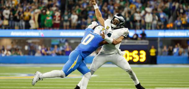 Chargers' Dicker kicks winning field goal, Jefferson's interception seals 22-19 OT win over Eagles