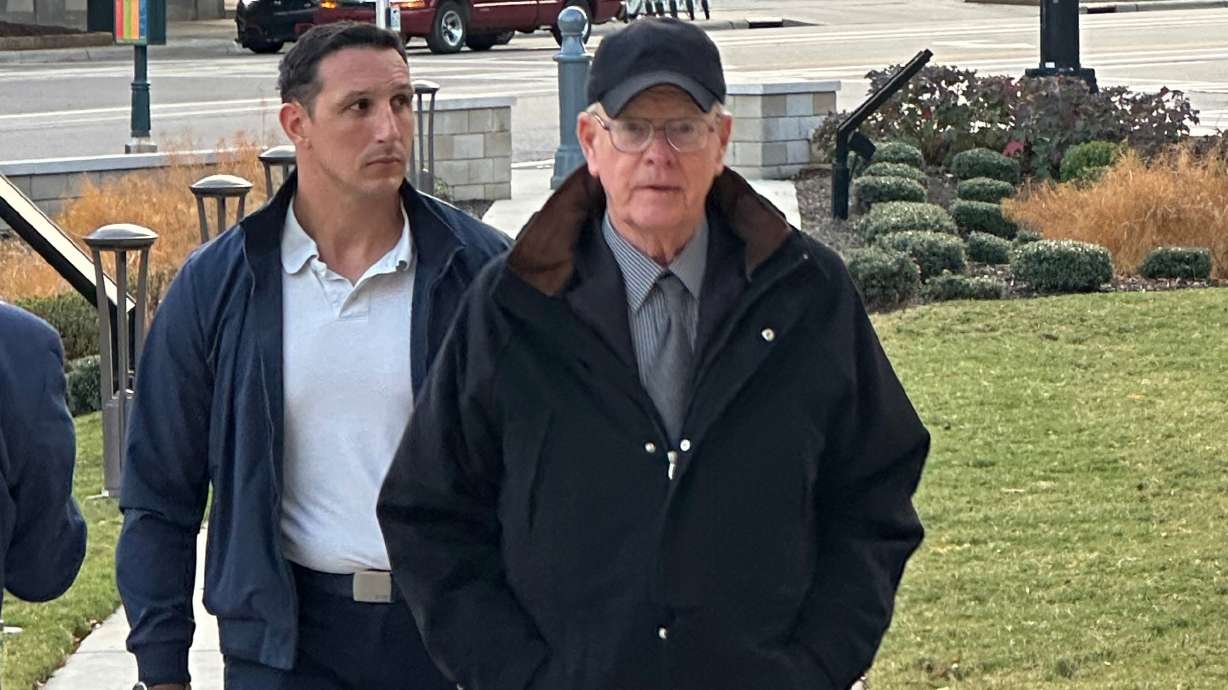 NASCAR chairman Jim France enters federal court in Charlotte, N.C., on Wednesday Dec 3, 2025.