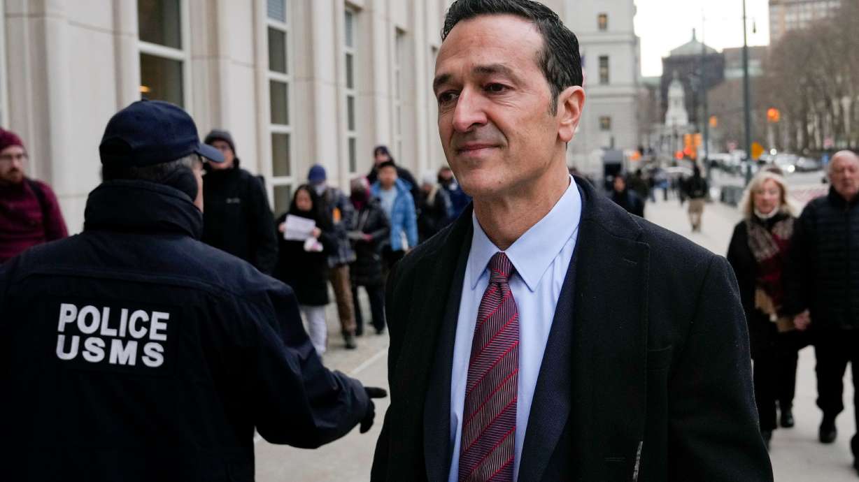 FILE - Former 21st Century Fox executive Hernan Lopez arrives at federal court, Jan. 17, 2023, in the Brooklyn borough of New York.