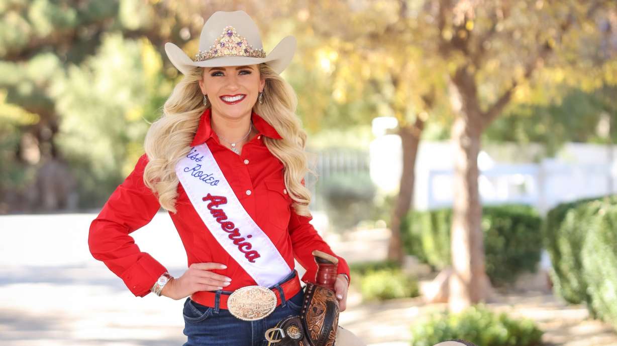Olivia Favero of Taylor in western Weber County garnered the 2026 Miss Rodeo America title at a pageant in Las Vegas, Nevada, last Sunday.