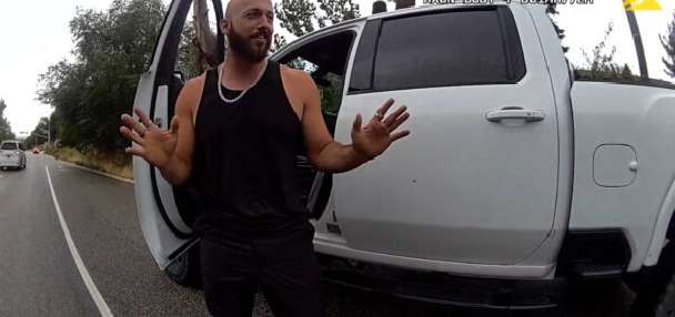 Footage shows officers confront father days before 'nightmare' hike that hospitalized children