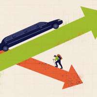 What is a 'K-shaped' economy and why is it a concern?