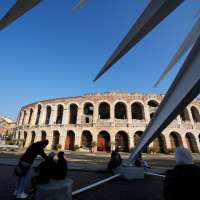 Verona's ancient Roman Arena gets a modern facelift for the 2026 Winter Olympic Games