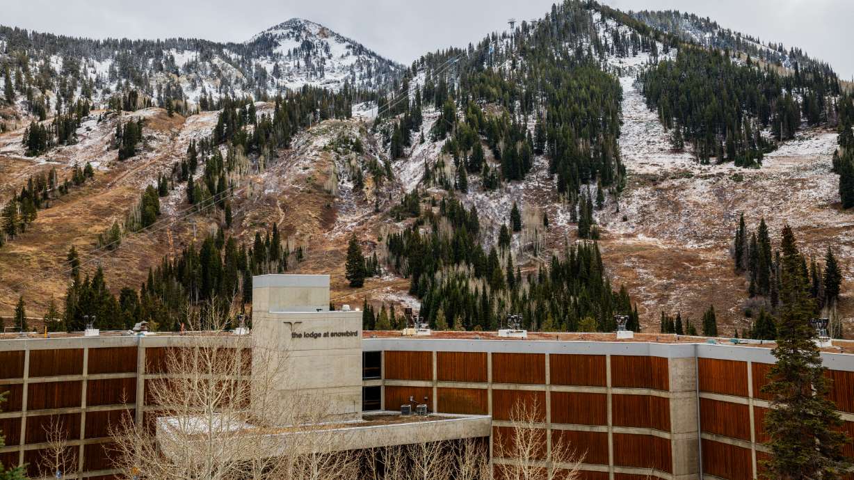 Snowfall is low at Snowbird Resort in Little Cottonwood Canyon on Nov. 18. Snow conditions have improved in the canyon in recent weeks, but snowpack levels are below normal across most of Utah and the West.