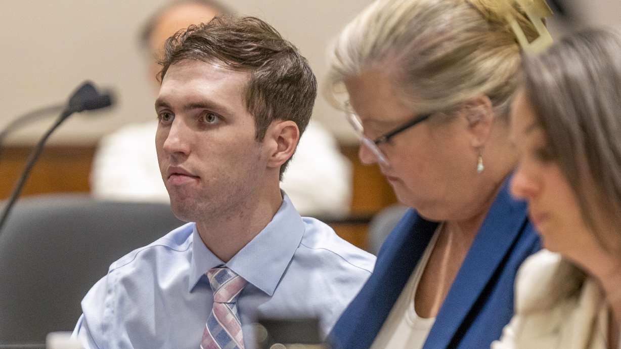 Tyler Robinson, accused of killing Charlie Kirk, appears in a Provo court in December. He is scheduled to be back in court on Tuesday, as Kirk's widow calls on the judge to allow cameras to remain in the courtroom.