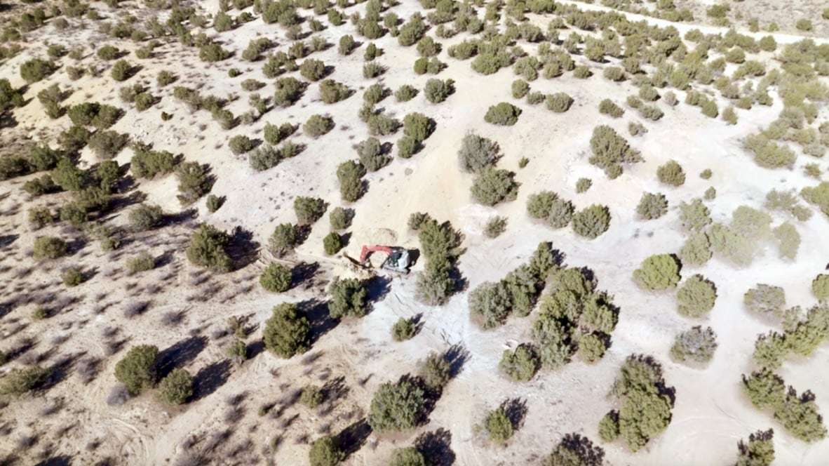 An aerial view of Silicon Ridge in Utah County, where a mineral discovery was made. Ionic Mineral Technologies announced the discovery of 16 critical minerals and rare earth elements.