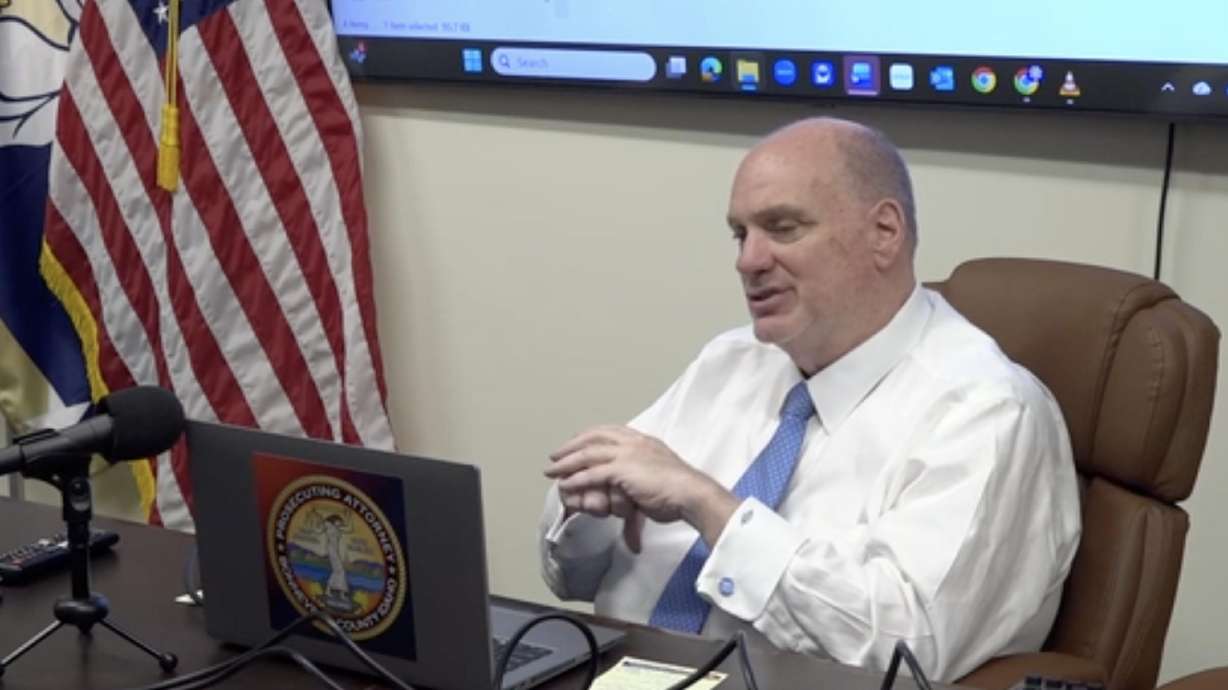 Bonneville County, Idaho, prosecutor Randy Neal discusses an alleged kidnapping prior to Thanksgiving, Thursday. Neal announced charges against a BYU-Idaho student connected to the incident would be dropped.