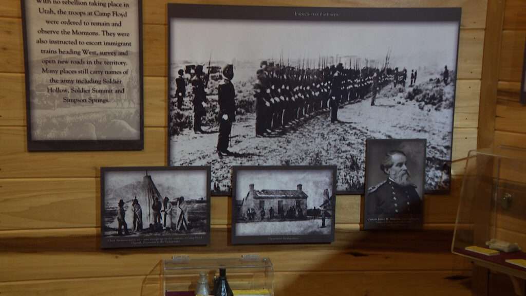 An exhibit at Camp Floyd in Fairfield, Utah County, Friday. Manager Clay Shelley called Camp Floyd an important place in Utah state history.