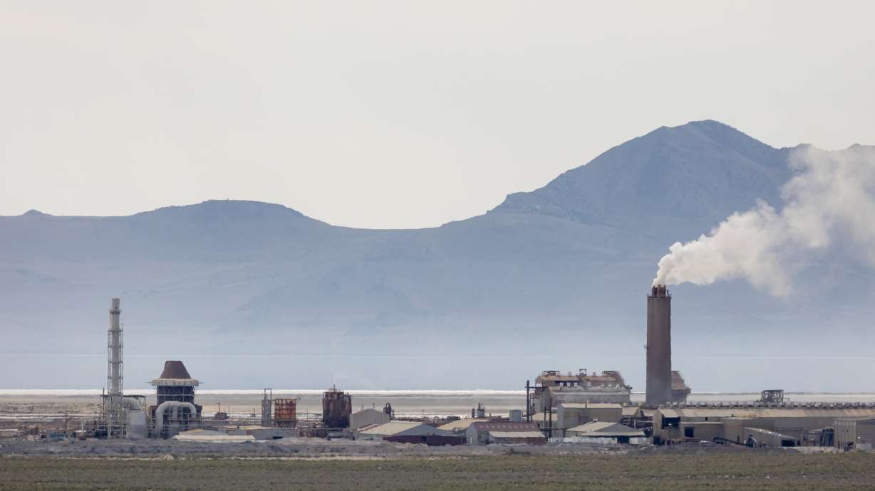 The US Magnesium plant in Rowley, Tooele County, on June 18, 2021. Utah finalized its $30 million purchase of US Magnesium this month, which comes with vast Great Salt Lake water rights but also a superfund site to clean up.