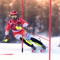 Swiss skier Loic Meillard leads 3 Norwegians in 1st run of Val d'Isere slalom