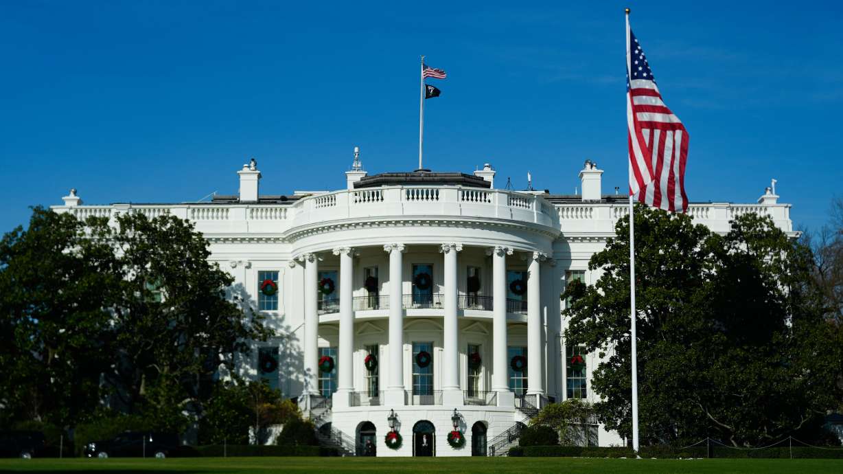 Wreaths decorate the White House, Dec. 1, in Washington. As of this Friday, only 47 bills have been passed and signed into law by President Donald Trump this year, according to congressional records.