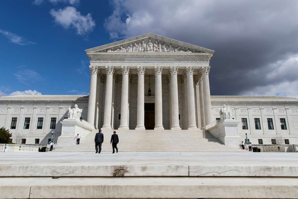 The Supreme Court in Washington on March 28, 2017. Utah lawmakers said the court has explained differences between the rights of professional and student journalists.