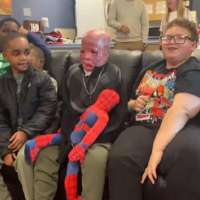 'It's a miracle':10-year-old boy burned in plane crash returns home