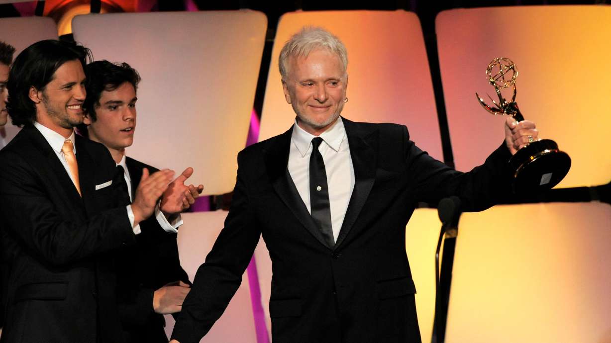 Anthony Geary accepts the award for lead actor in a drama series for "General Hospital" onstage at the 39th Annual Daytime Emmy Awards on June 23, 2012, in Beverly Hills, Calif. Geary died on Tuesday at the age of 78.