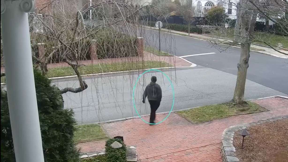Video surveillance was released showing a person of interest in the investigation of the shooting that occurred at Brown University, in Providence, R.I., on Saturday.