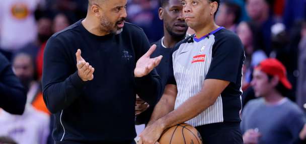 Rockets coach Ime Udoka fined for slamming refs after overtime loss to Denver