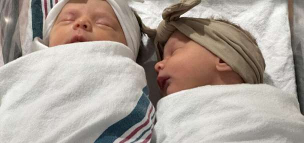 Newborn Utah twins share birthday quirk