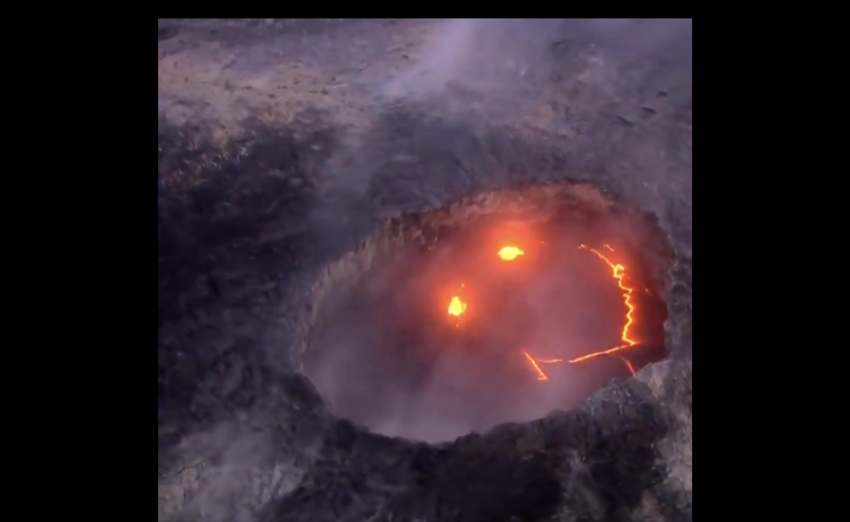 Have You Seen This? A smiling Hawaiian ... volcano?